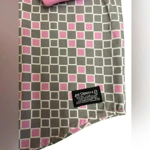 Levi's Skateboarding Hoodie Pink Gray Heavyweight Sweater Mens Size M New - Picture 5 of 15